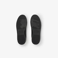 Leather Set Sneakers​ in Black/sand beige - Men | Burberry® Official