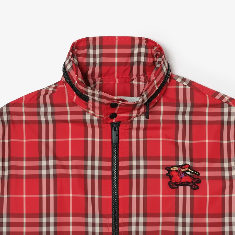 EKD Check Jacket in Crayon red - Men | Burberry® Official