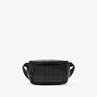 City Check Belt Bag in Iron grey - Men, Cotton, Technical | Burberry® Official