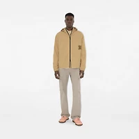 Nylon Cotton Hooded Jacket in Cracker - Men | Burberry® Official