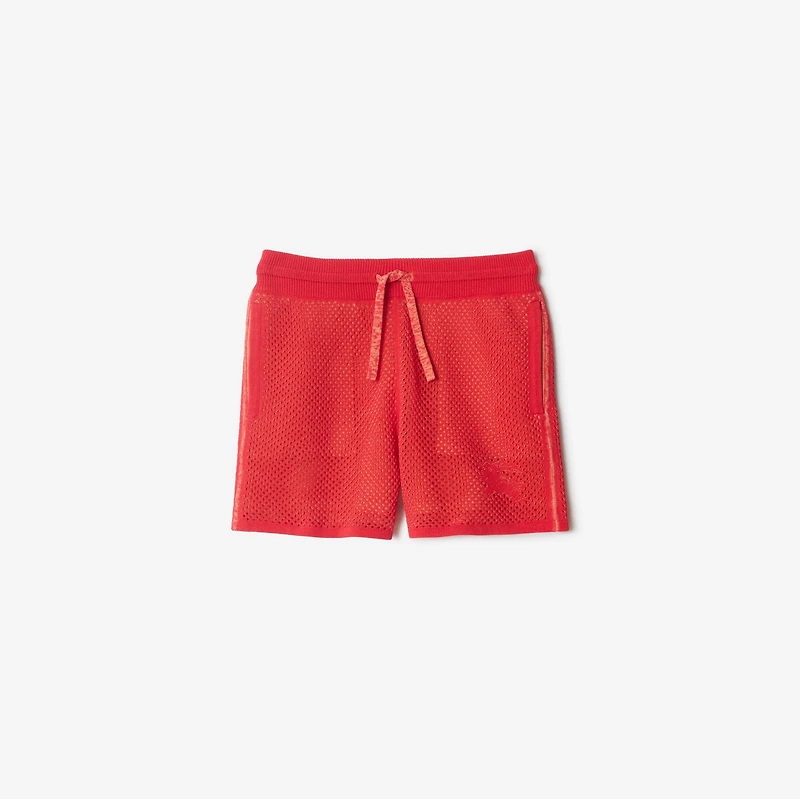 Cotton Nylon Mesh Shorts in Pillar | Burberry® Official