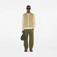 Quilted Gabardine Gilet in Hamper beige - Men | Burberry® Official