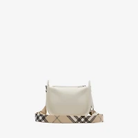 Mini B Clip Messenger Bag in Soap beige - Women | Burberry® Official