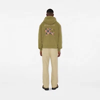 Cross Stitch EKD​ Cotton Zip Hoodie in Estate green - Men | Burberry® Official