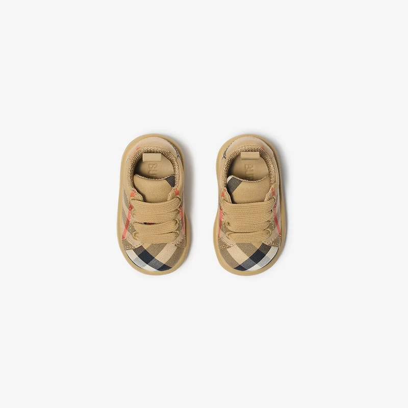 Check Sneakers in Sand beige - Children | Burberry® Official