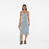 Knot Silk Top in Pool - Women | Burberry® Official