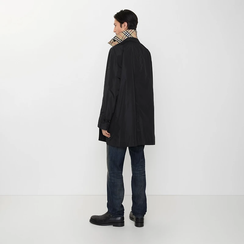 Nylon Ridgewood Car Coat​ in Black - Men | Burberry® Official