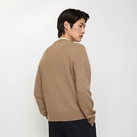 Wool Sweater in Camel - Men | Burberry® Official