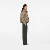 Check Ambleside Puffer Jacket in Sand - Women | Burberry® Official