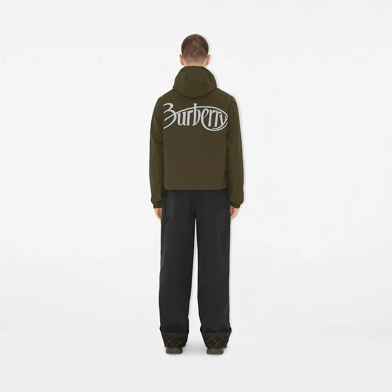 Nylon Cotton Jacket in Furrow - Men | Burberry® Official