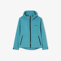 Hooded Jacket in Peacock turquoise - Men | Burberry® Official