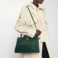 Small Cotswolds Tote in Ivy green - Women | Burberry® Official