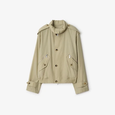 Cotton Nylon Jacket in Hunter beige - Men | Burberry® Official
