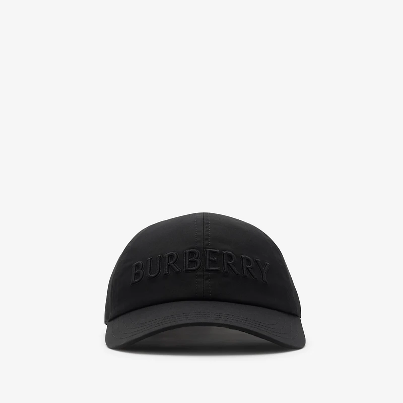 Logo Gabardine Baseball Cap in Black - Men | Burberry® Official