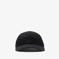 Logo Gabardine Baseball Cap in Black - Men | Burberry® Official
