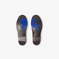 Leather Cadet Loafers in Treacle brown - Men | Burberry® Official