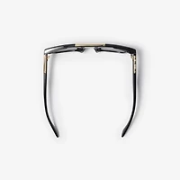 Classic Rectangular Sunglasses​ in Black - Men | Burberry® Official