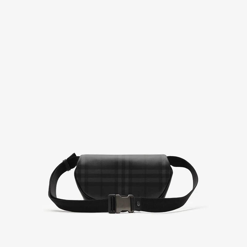 City Check Belt Bag in Iron grey - Men, Cotton, Technical | Burberry® Official