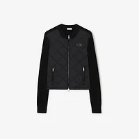 Quilted Nylon and Wool Fulbrook Jacket in Black - Women | Burberry® Official