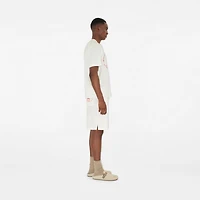 Knight Stamp Towelling T-shirt in Chalk white - Men, Cotton | Burberry® Official