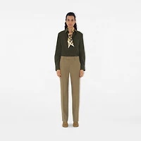 Skinny Check Silk Scarf in Archive beige | Burberry® Official