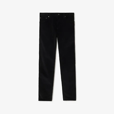 Corduroy Trousers in Black - Men | Burberry® Official