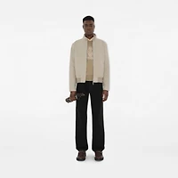 B Crest Wool Sweater in Quill - Men | Burberry® Official