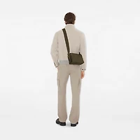 Trench Crossbody Bag in Military - Men, Cotton Gabardine | Burberry® Official