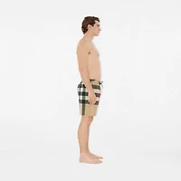 Check Swim Shorts in Archive beige - Men | Burberry® Official