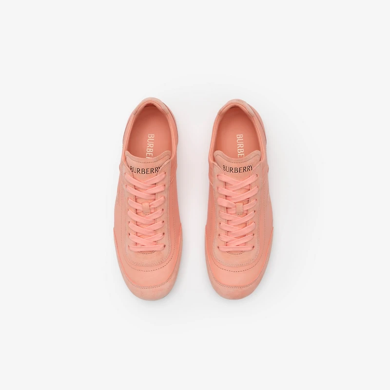 Leather Knight Runner Sneakers​ in Ditsy pink - Women | Burberry® Official