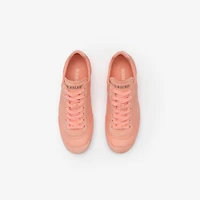 Leather Knight Runner Sneakers​ in Ditsy pink - Women | Burberry® Official