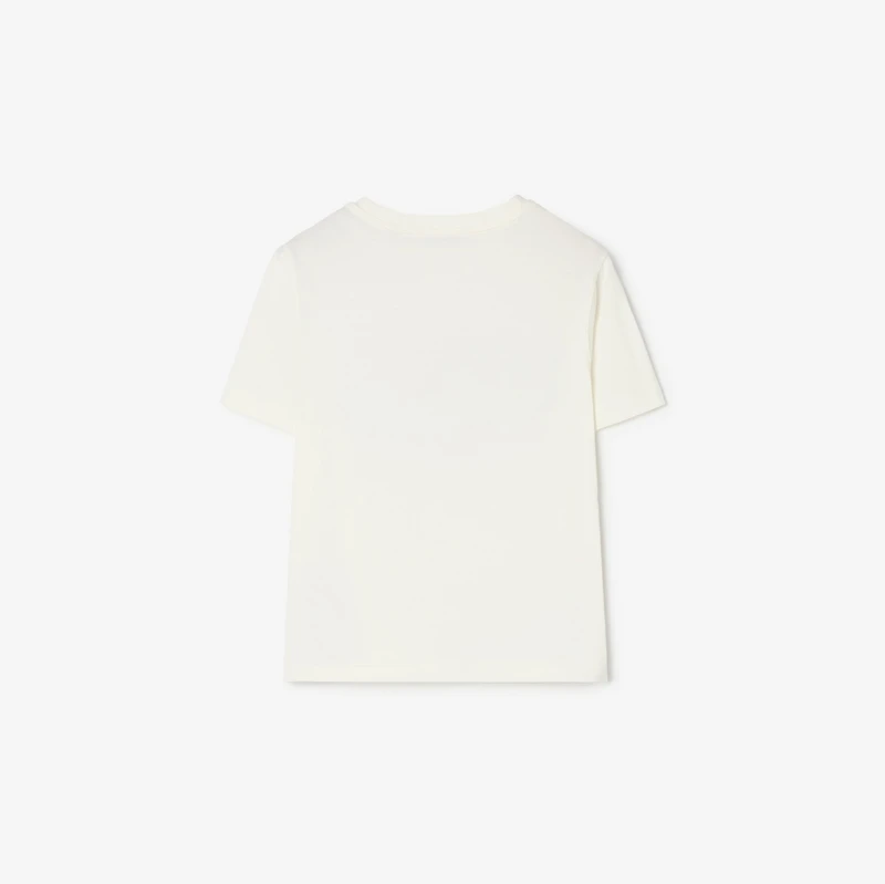 Knight Stamp Cotton T-shirt in Chalk white | Burberry® Official
