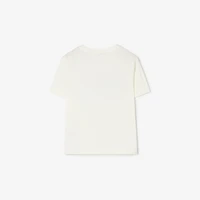 Knight Stamp Cotton T-shirt in Chalk white | Burberry® Official