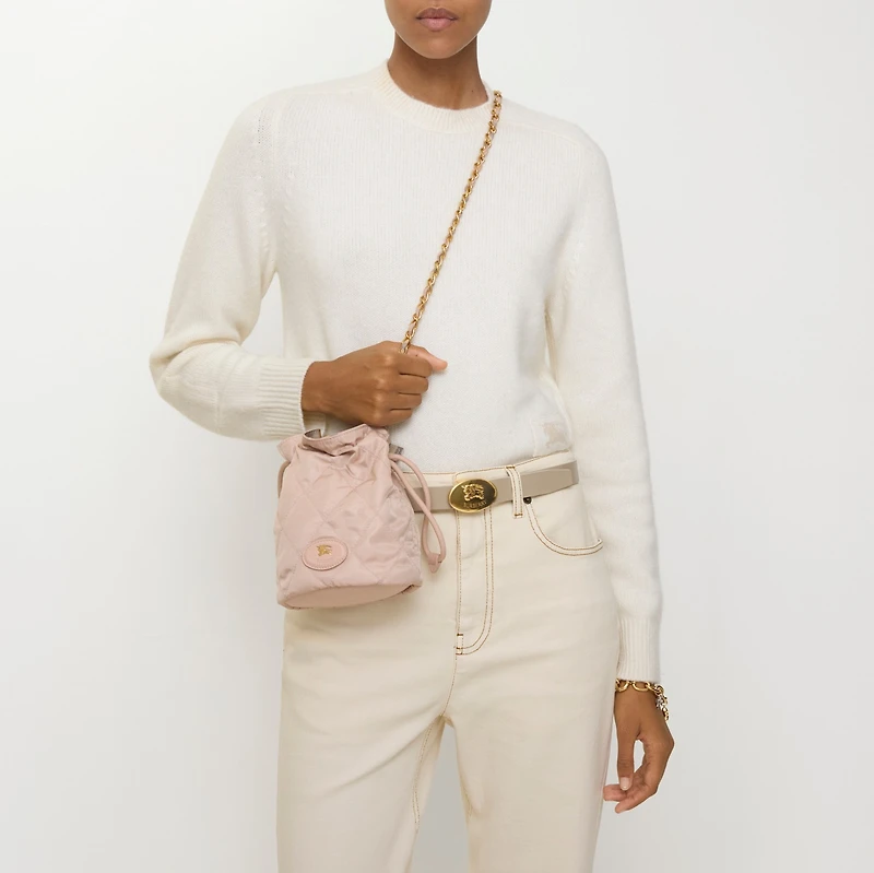 Horseshoe Chain Pouch​ in Rose beige - Women | Burberry® Official