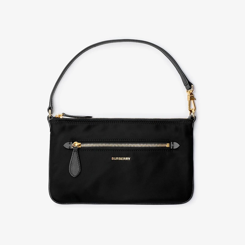Nylon Zip Pouch in Black - Women | Burberry® Official