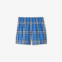 Check Swim Shorts in Hyacinth blue | Burberry® Official