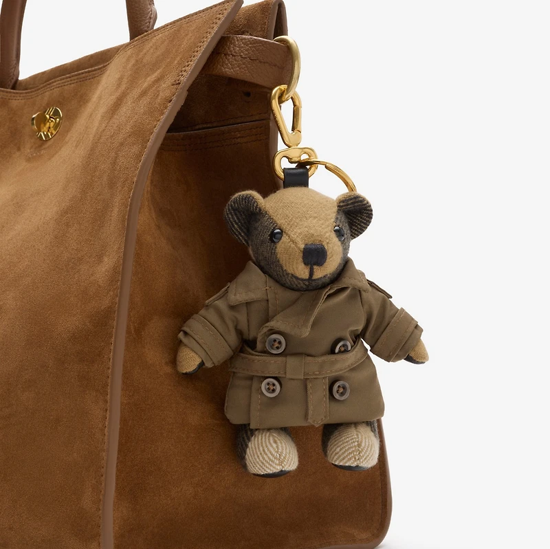 Thomas Bear Charm in Juniper green - Women | Burberry® Official