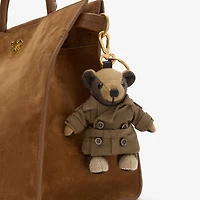 Thomas Bear Charm in Juniper green - Women | Burberry® Official