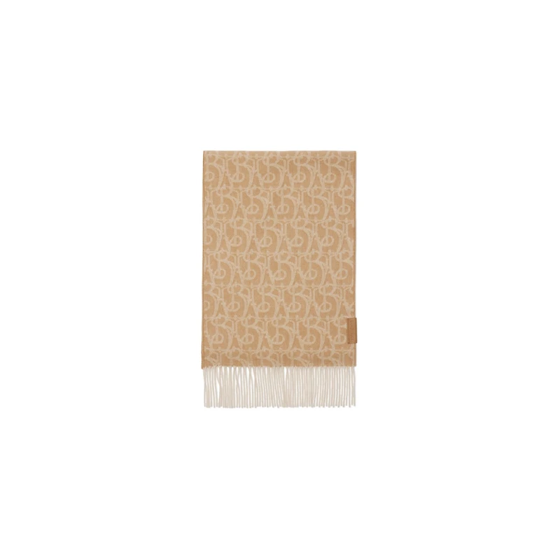 B Charm Cashmere Scarf in Camel | Burberry® Official