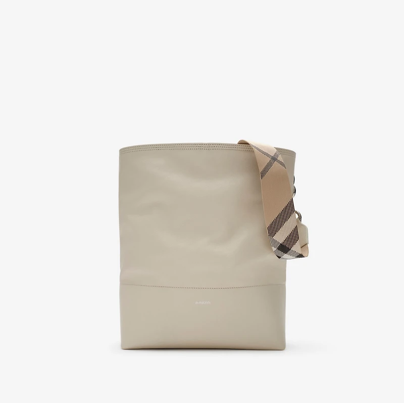 Medium B Clip Bucket Bag in Soap beige - Women | Burberry® Official