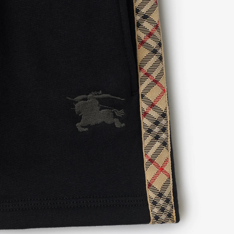 Check Trim Cotton Shorts in | Burberry® Official