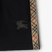 Check Trim Cotton Shorts in | Burberry® Official