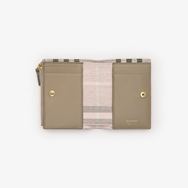 Bloomsbury Wallet​ in Mushroom beige/mallow pink - Women, Leather | Burberry® Official