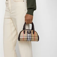 Mini Highlands Bowling Bag​ in Sand beige - Women | Burberry® Official
