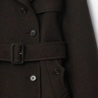 Cashmere Belmont Trench Cape in Cog brown melange - Women | Burberry® Official