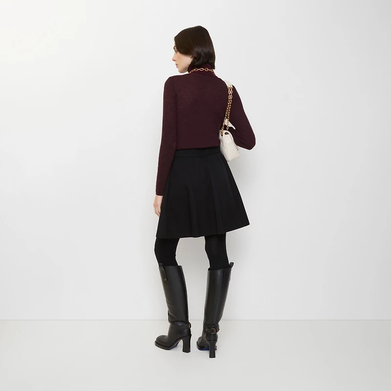 Gabardine Trench Mini Skirt in Black - Women | Burberry® Official