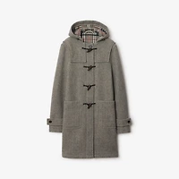 Wool Duffle Coat in Limestone - Women | Burberry® Official