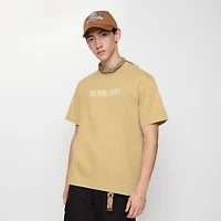 Logo Cotton T-shirt in Flax beige - Men | Burberry® Official
