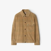 Check Corduroy Overshirt in Sand - Men, Cotton | Burberry® Official