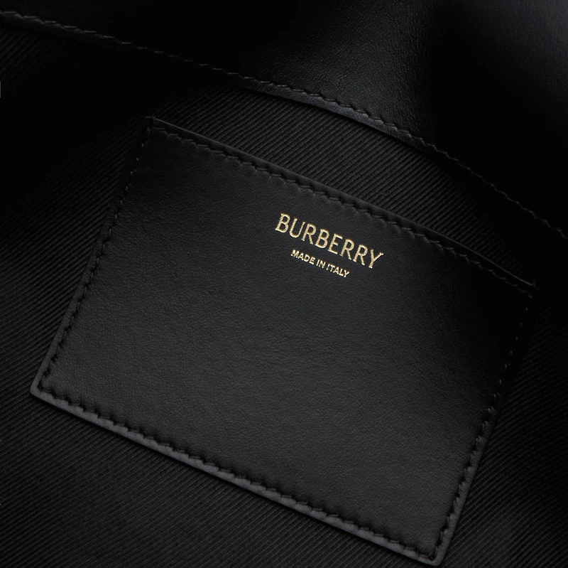 Top Handle Note Bag in Dark birch brown - Women | Burberry® Official